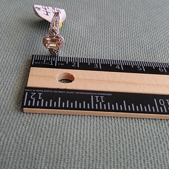 IMPERIAL TOPAZ AND RUSSIAN DIOPSIDE RING - Picture 4 of 7